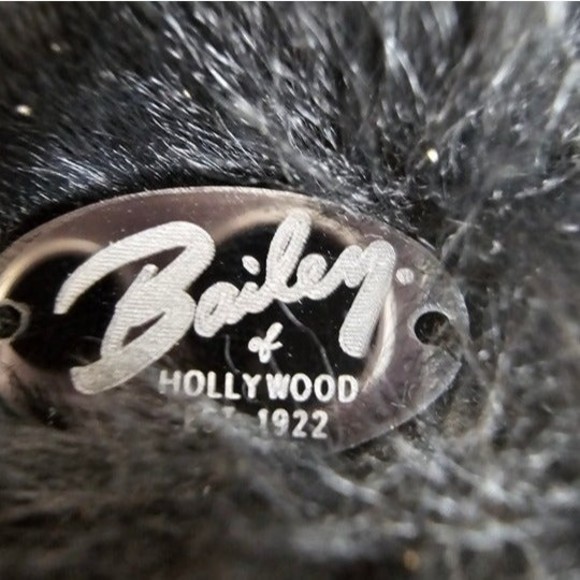 Bailey of Hollywood Wagner Black Wool Flat Cap Hat w/ Ear Flaps, Size Small NWT - Picture 10 of 11